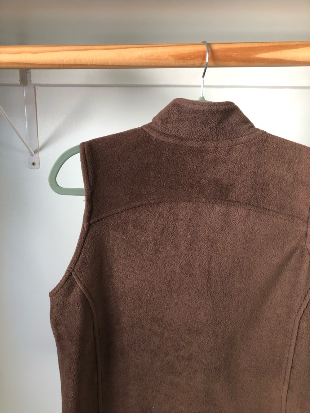 90s Y2k Penmans Soft Brown Fleece Zip-Up Vest Size M Gorpcore - Picture 5 of 9